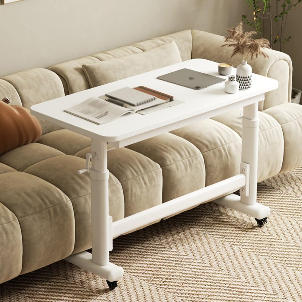 Center Table Study Desk Lift Table Sliding Sofa Side Computer Storage Shelf