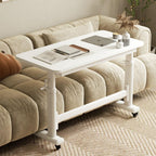 Center Table Study Desk Lift Table Sliding Sofa Side Computer Storage Shelf