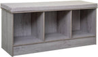 5 five simply smart Bench 3 Compartments Oak Effect Grey Mix N' Modul