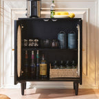 Entryway Cabinet Wooden Storage Cabinet Modern Sideboard Rattan Dining Sideboard Living Room Small Entrance Tea Cabinet Sideboard Storage Cabinet