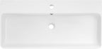 Swiss Madison Well Made Forever SM-CS733, Carre 36" Ceramic Console Sink In Glossy White Basin