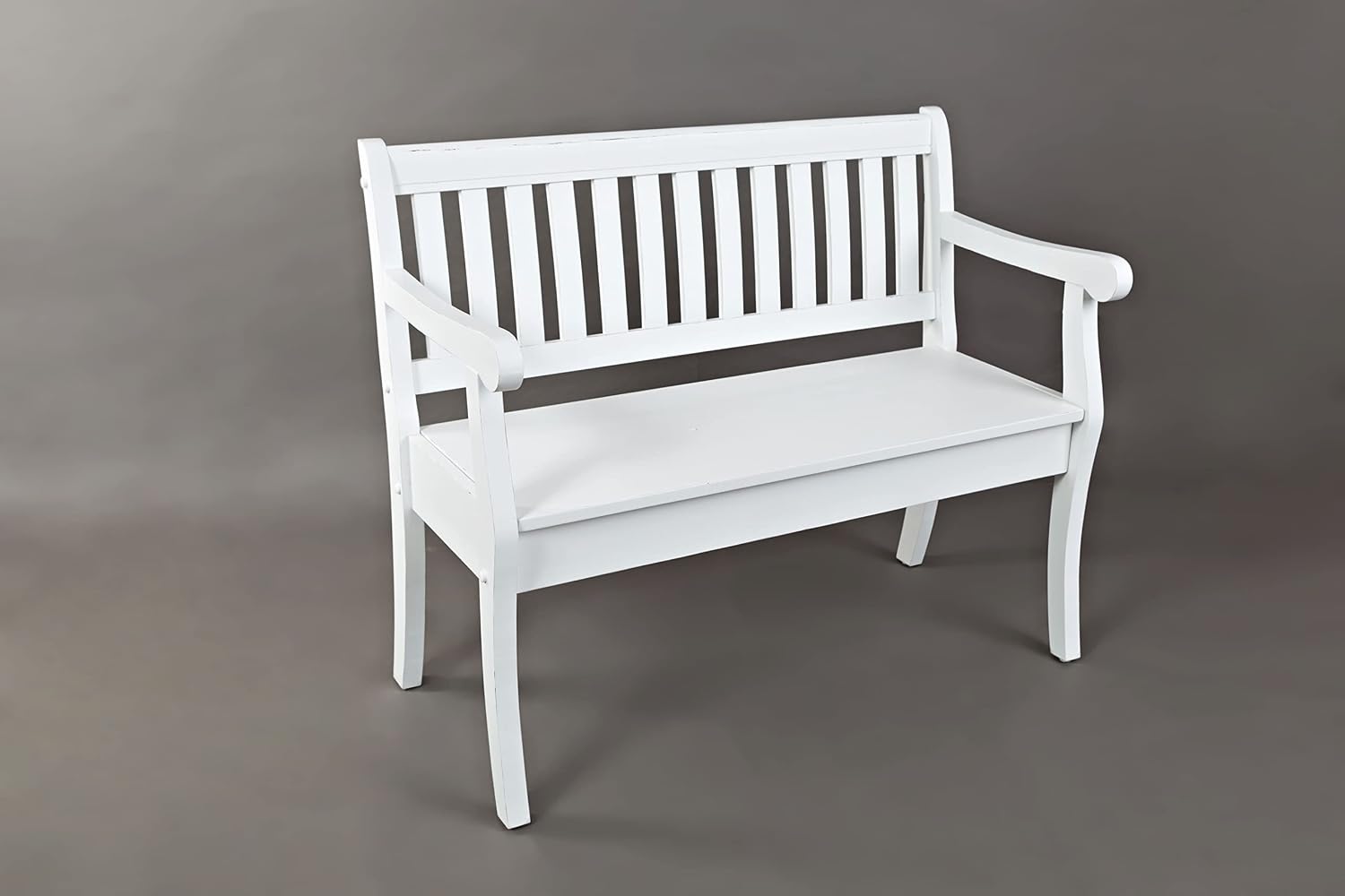 Jofran Inc. Artisan's Craft Farmhouse Distressed Acacia Storage Bench