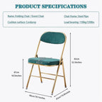 Folding Chairs Dining Chair Set with Padded Cushion and Back Indoor Outdoo Seat for Home Office Events Wedding Party