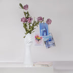 Human Body Ceramic Hand Vase, Arm Body Shaped Small Flower vase Modern Aesthetic Decorative White Ceramic vases for Home Living Room décor