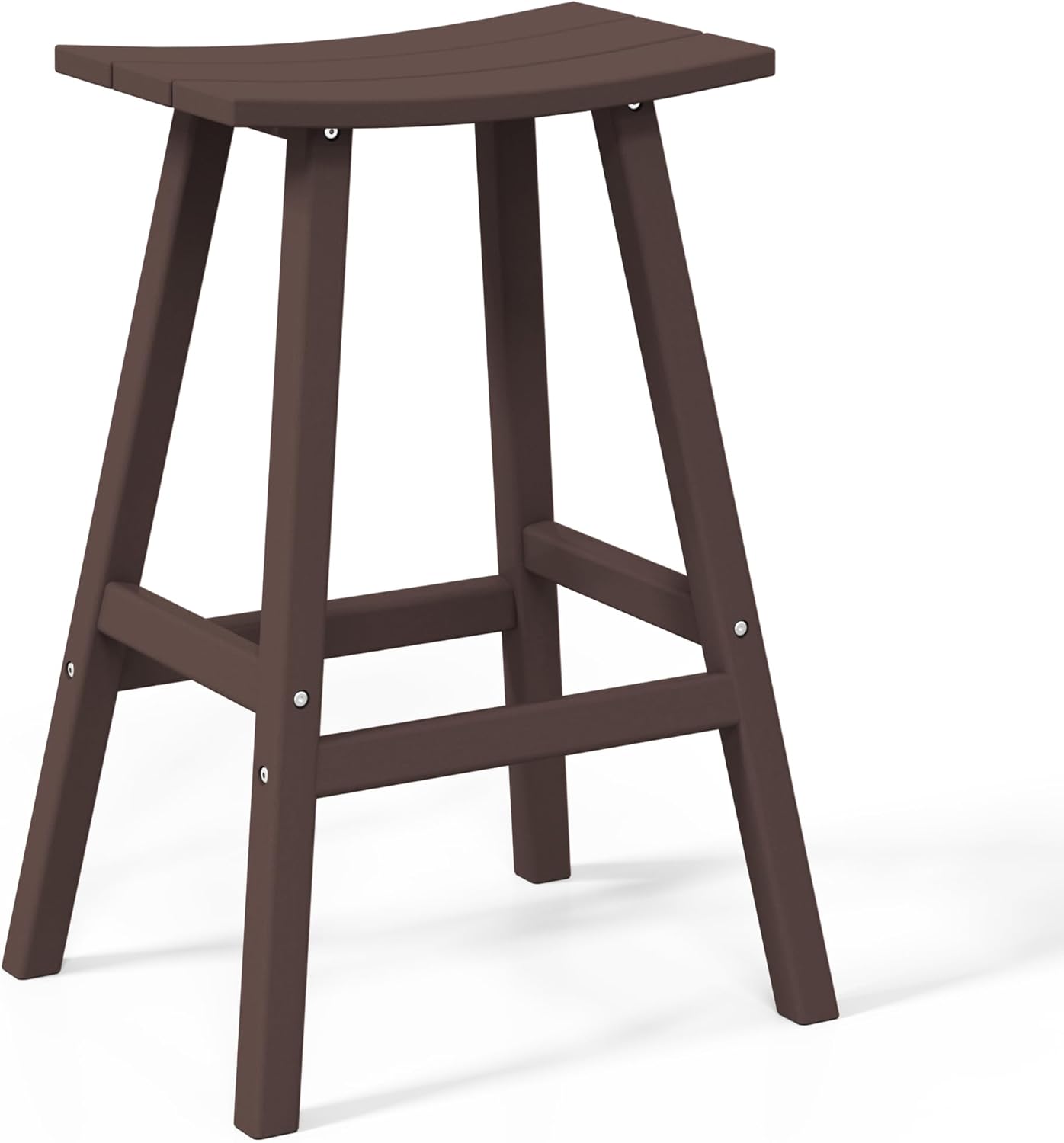 WestinTrends Malibu Malibu 29 Inch High Backless Seat Bar Stools (Set of 3), Dark Brown