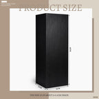 Cinnvoice Solid Wood Cube Display Pedestal Stand 12 x 12 x 40 Inch Black Rustic Sculpture Riser Portable Indoor Plant Stand Mini Table for Sculpture Plant Gallery Pedestal Store Home Party Event Decor