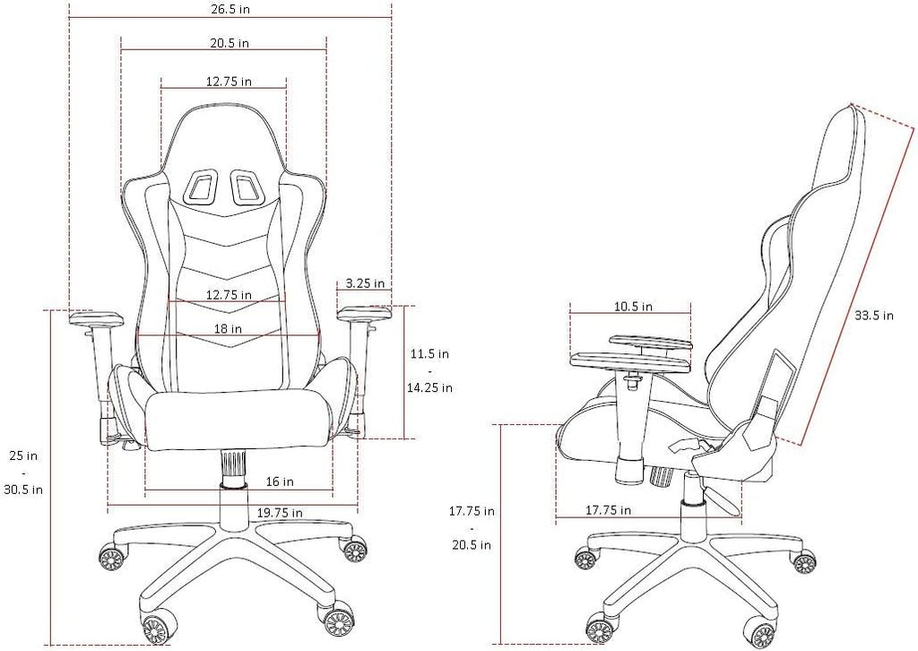 Arozzi - Forte Mesh Fabric Ergonomic Computer Gaming/Office Chair with Recliner, Swivel, Tilt, Rocker, Adjustable Height and Adjustable Lumbar and Neck Support Pillows - Black - Blue Accents