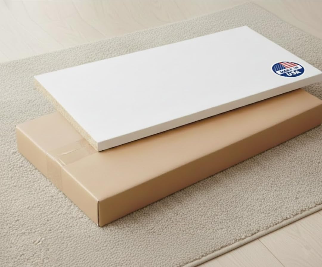 Custom Size Cabinet Shelves. Regular White 3/4" Thick Cut to Size Melamine Shelves for Closets, Cabinets and Storage – Made in USA