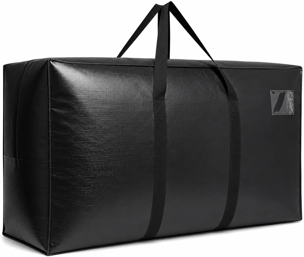 155 Gallon Extra Large Storage Bags, Jumbo Moving Storage Bags, Foldable Big Black Waterproof Outdoor Patio Cushion Storage Bag, 60x30x20inch - 1PACK
