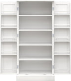 Pantry Storage Cabinet with 5-Tier Shelves, Multi-Purpose Organizer for Kitchen, Dining, and Living Rooms - 150 Lbs Load-Bearing