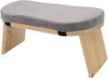 banapoy Meditation Bench, Premium Beech Wood 5° Forward Tilt Folding Meditation Stool, Kneeling Bench with Soft Cotton Cushion and Carry Bag for Relaxation Tea Ceremony Home