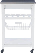 Linon Home Décor Kitchen Cart White