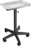 Saloniture Aluminum Salon Instrument Tray, Heavy-Duty Metal Rolling Base