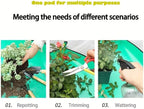 PE Plant Regeneration Mat Waterproof Portable Transplanting Mat with Snap Corners for Indoor Succulent Potting, Garden Use, 50 * 50cm