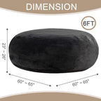 Big Bean Bag Chairs for Adults ，6FT Bean Bag Chair with Filler Memory Foam Chair Super Soft Plush, Living Room Furniture, Suitable for bedrooms, Comfy Lounge Reading Chairs