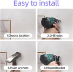 Garage Hooks 16 Pack Utility Steel Garage Storage Hooks with Anti-Slip Coating, Heavy Duty Mount Hooks for Hanging Bike, Ladder Garden Tool Organizer