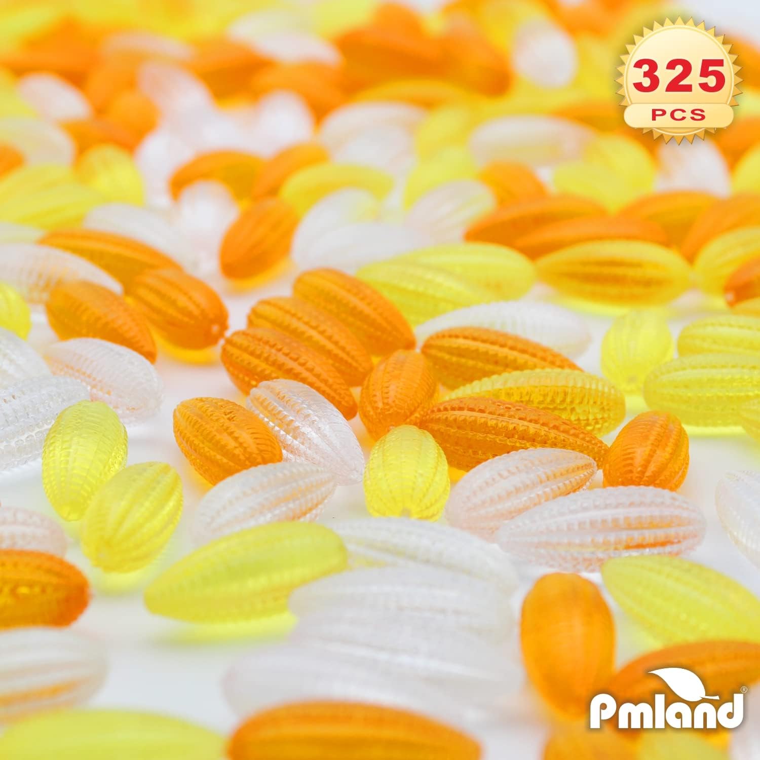 PMLAND Autumn Acrylic Mini Corn Ornaments and Table Scatter - 320+ Pieces for Fall Harvest Festival Holiday Party Events Home Decor -1 Pound Package