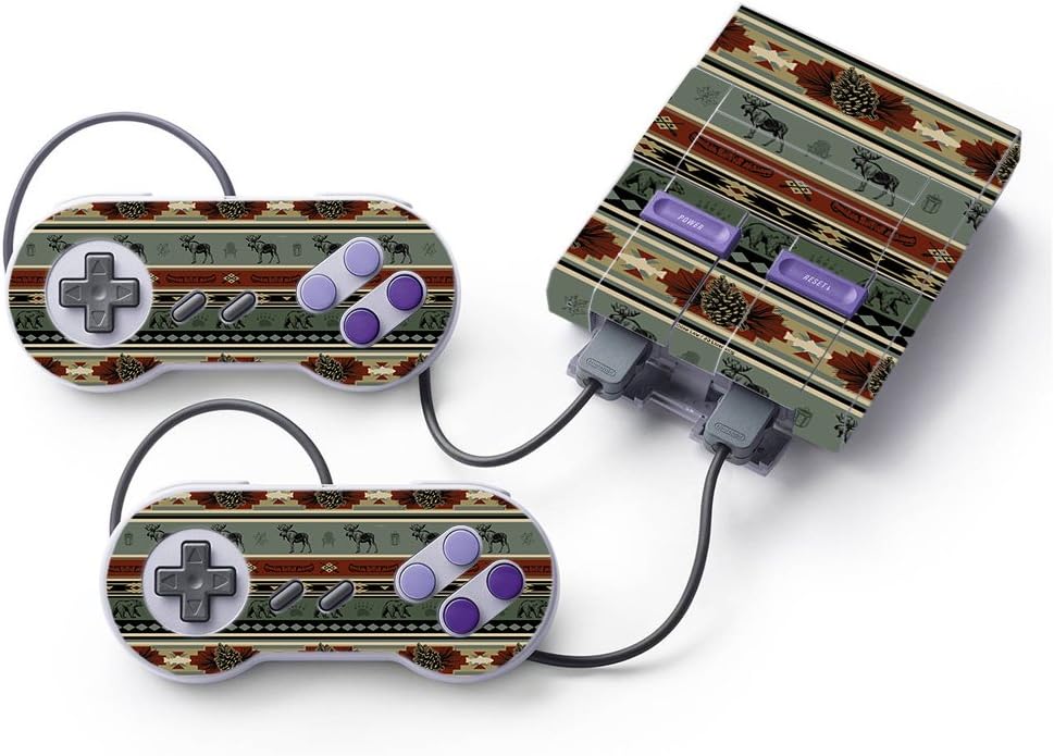 MightySkins Skin Compatible with Nintendo Super NES Classic - Cabin Stripes | Protective, Durable, and Unique Vinyl Decal wrap Cover | Easy to Apply, Remove, and Change Styles | Made in The USA