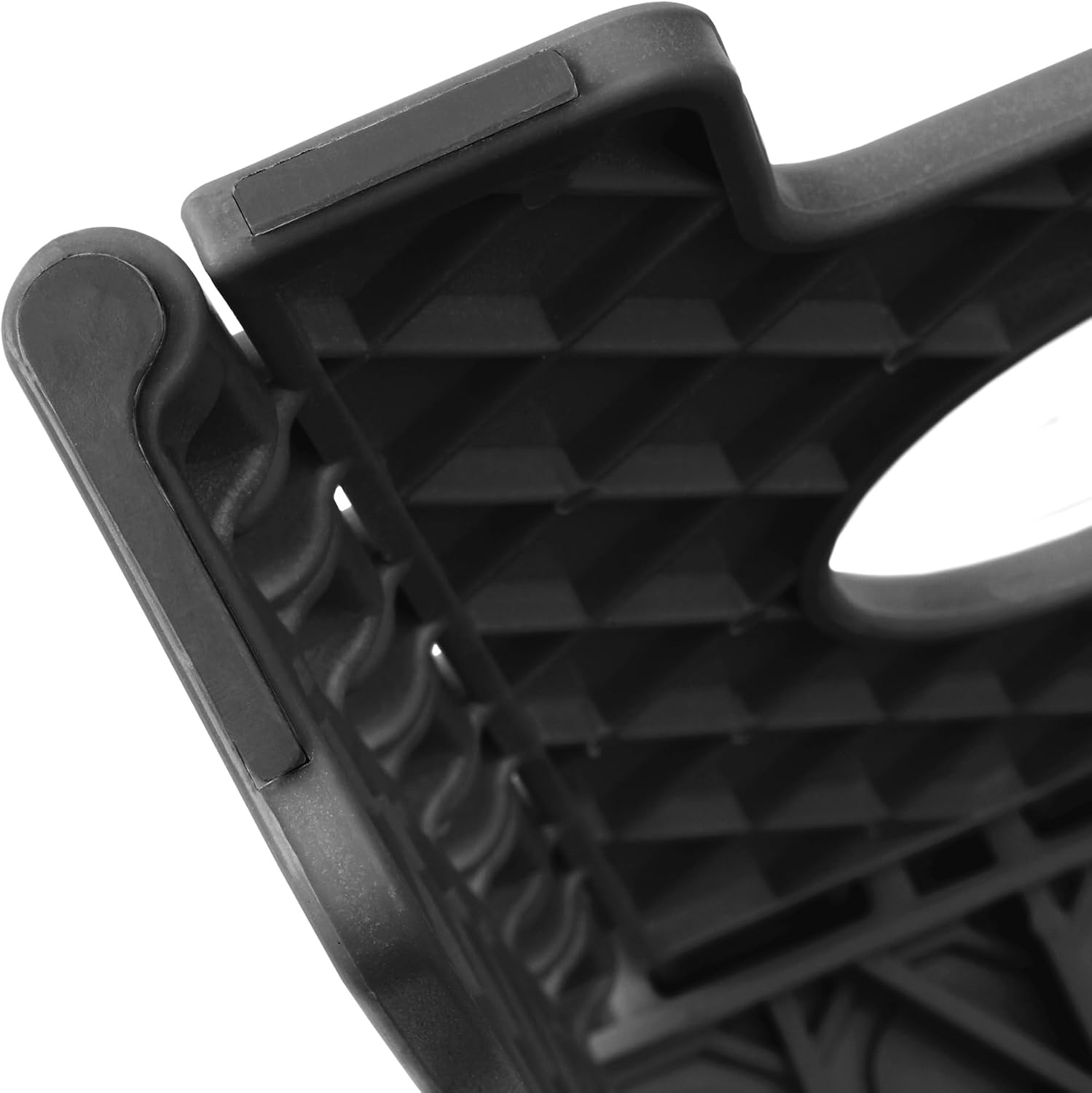 Casafield 11" Folding Step Stool with Handle, Black - Portable Collapsible Small Plastic Foot Stool for Kids and Adults - Use in the Kitchen, Bathroom and Bedroom