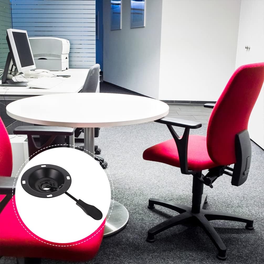 Chair Swivel Tilt Control Mechanism Heavy Duty Round Base Plate for Office Chairs Art Design for Enhanced Comfort and Durability
