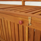 Bench Natural Wood Solid Acacia Wood 58.3 in Bench Rectangular,Rustic Storage Bench Solid Acacia Wood, Spacious Seating & Generous for Gardens, Patios & Entryways Patio Furniture