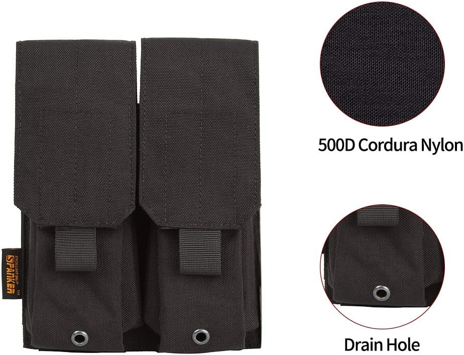 EXCELLENT ELITE SPANKER Tactical Molle Single/Double/Triple Mag Pouch for M4 M14 M16 AR15 AR10 G36 Magazine Holds 2 Mags