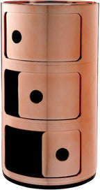 Kartell 5967/RR Componibili Drawers by Anna Castelli Ferrieri, Pack of 1, Metallic Copper