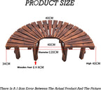 Semicircular Design Outdoor Benches,Wooden Curved Bench Weatherproof Outdoor Benches,for Garden,Lawn,Patio& Backyard