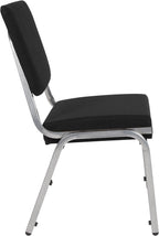Flash Furniture HERCULES Series 1000 lb. Rated Black Antimicrobial Fabric Bariatric Medical Reception Chair with 3/4 Panel Back
