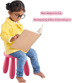 Children'S Footstools, Kindergarten Learning Stools, Plastic Light Footstools Are Durable and Movable (Red Wine)