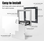 Wall Mounted Folding Chair Shoe Storage Bench Hidden Wall Mounted Porch Stool Footrest Space Saving(White)