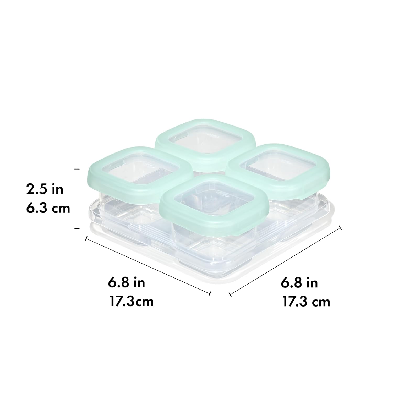 OXO Tot 12-Piece Baby Blocks Food Storage Container Set - Opal