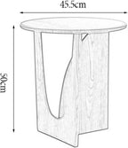 Rustic Solid Wood Corner End Table in Walnut - Perfect for Living Room Or Bedroom, Ideal Small Side Table for Coffee, Drinks, Snacks, and Tea Walnut Color