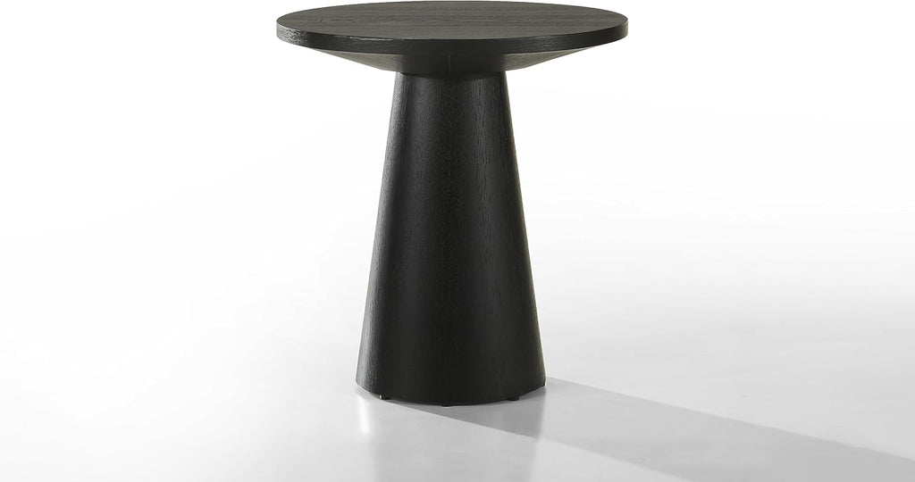Black 3 Coffee, End, Console Table Set with Pedestal Base