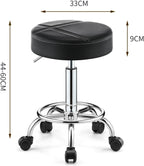 Swivel Stool Chair - Work Stools - Lash Chairs,with Foot Rest,Thick Seat Padding,Adjustable Height, Comfortable, and Mobile(Grey)