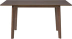60" Rustic Farmhouse Dining Table - Solid Wood Frame, Minimalist Modern Dining Table for Kitchen, Dining Room, Living Room, Walnut