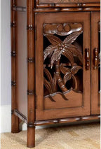 Entryway Cabinet Retro Country Board Wood Shoe Cabinet Old Living Room Wall Storage Cabinet Hollow Entrance Dining Sideboard Sideboard Storage Cabinet