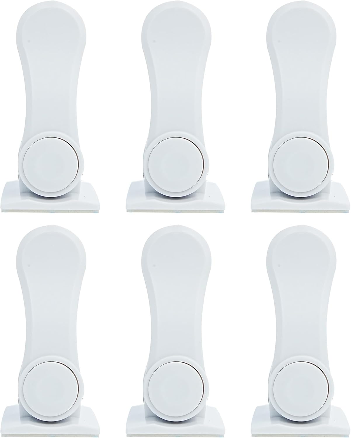 Child Proof Door Lever Lock(6 Pack) - Baby Proofing Door Handle Lock, 3M Adhesive & No DrillingNeed, Minimalist Design, Child Safety Door Handle Locks