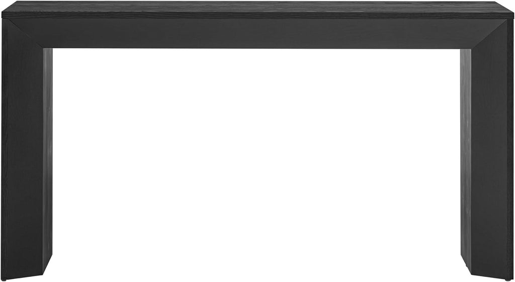 Elegant Console Table,Fireplace Design,Simple and Functional with Wood Veneer Top,for Hallway, Living Room, or Entryway