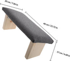 Foldable Wooden Stool Bench with Stable Design and Cloth Cushion, Lightweight Prayer Kneeler Chair and Outdoor Use