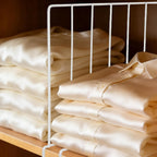 2pcs Wire Shelf Divider: White Closet Shelf Organizer - Metal Partition with Slide- - Space Saving Organizer for Clothes and Handbags