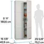 Sauder Select Storage Cabinet/ Pantry cabinets, White finish