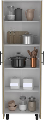 Modern Contemporary Multistorage Cabinet, Storage Locker with Five Shelves,for Kitchen Home