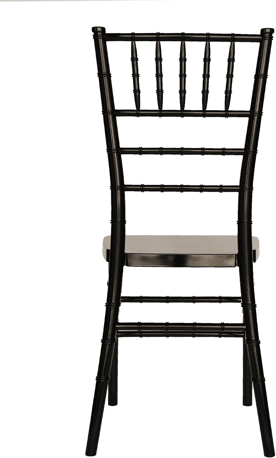 Set of 4 Black Stackable Chiavari Chairs, Modern Dining Chair, Accent Chair, PP Ghost Chairs for Outdoor Banquet Wedding Party Event Reception