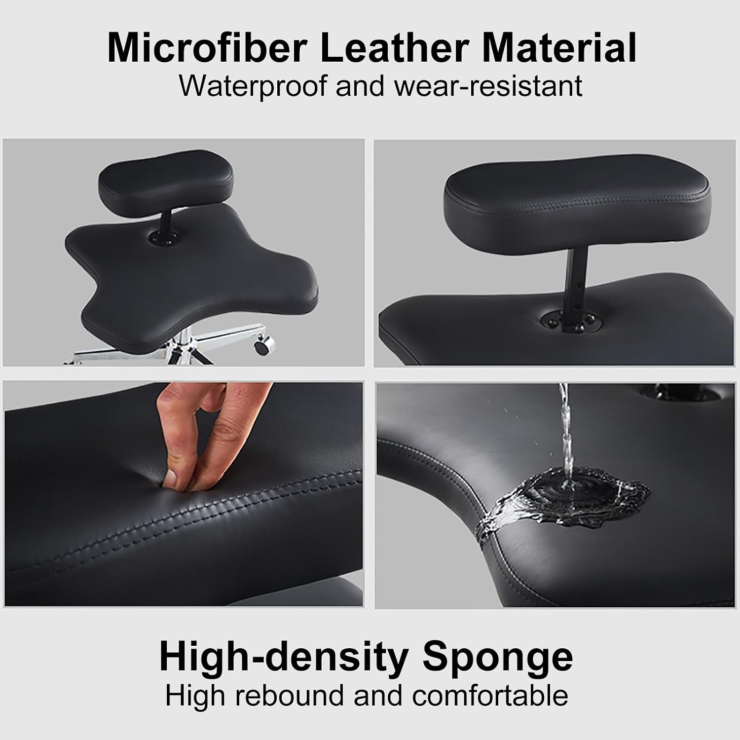 Ergonomic Kneeling Chair with Wheels Height Adjustable Home Office Desk Chair for Meditation Cross Legged Chair for Improved Posture One Size Fits All