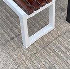 Patio Benches for Outdoors Park Chair Outdoor Bench Courtyard Shopping Mall Rest Back Solid Wood Garden Benches for Outdoors