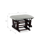 Baby Relax Huntington Nursery Glider & Ottoman, Espresso