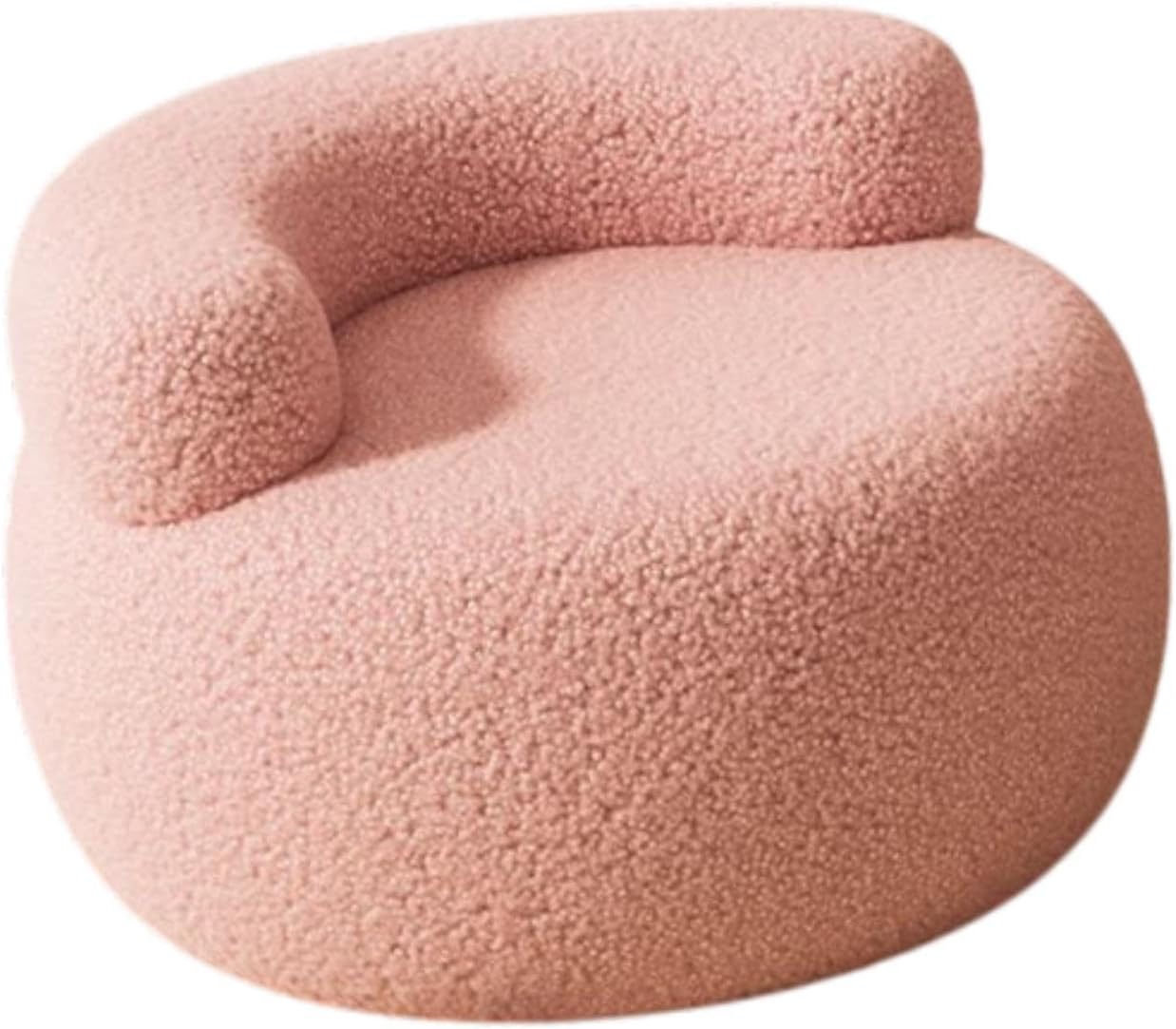 Lazy Sofa Footstool Ottoman Home Decor for Entryway Living Room Playroom Bedroom, Pink