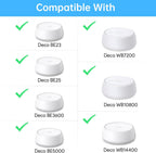 EDUP LOVE® Wall Mount for TP-Link Deco BE23, BE25 WiFi 7 Mesh, 2-Pack White | Fits Deco BE25, BE23, BE26, BE3600, BE5000, WB7200, WB10800 & WB14400, ABS Space-Saving Bracket with Cable Management