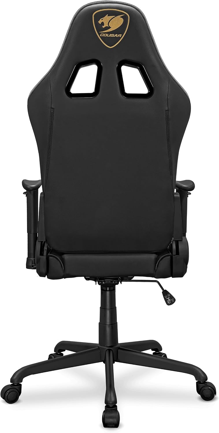 Cougar Armor Elite Royal Ergonomic Gaming Chair, Premium PVC Leather, 2D Armrest, 160º Reclining, Height Adjustment, Adjustable Tilt Tension, Head & Lumbar Pillow